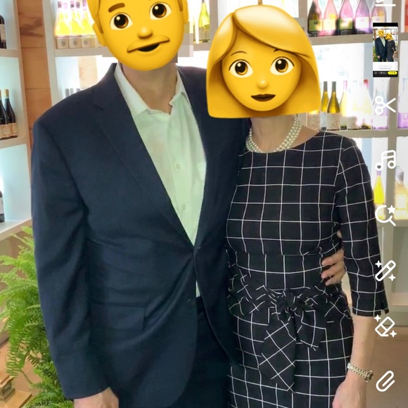 Sara Campbell Black and White 3/4 Sleeve Sheath Dress, SZ 4 - Picture 13 of 13